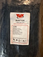 Waytek 21590 Cable Ties 8.7" UV Black Nylon 120 lb 100-Pack Made in USA