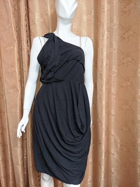 Women Max Mara Dress Grey Cotton M