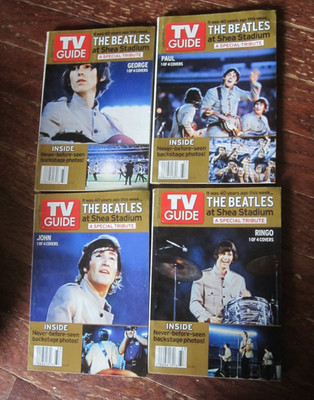 TV Guide August 2005 The Beatles Shea Stadium 4 Issues Paul John Ringo George