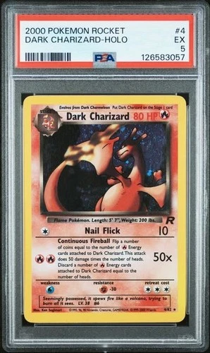 PSA 5 Dark Charizard 4/82 Team Rocket Holo