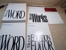 Macintosh MS Word Works Equation Editor users manuals Apple MAC Softcover