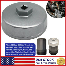 74mm 14 Flute Oil Filter Wrench Caps For Mercedes Porsche Vw Audi Ford Fast Ship 74mm 14 Flute Oil Filter Wrench Caps For Mercedes Porsche Vw Audi Ford Fast Ship