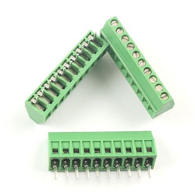 5Pcs 2.54mm 0.1'' Universal 10 Pin 10 Poles PCB Screw Terminal Block Connector