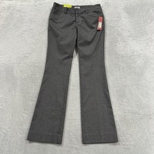NWT Merona Bootcut Dress Pants Women 2 Gray Mid Rise Stretch Modern Fit Corporat