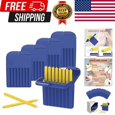  40 Pcs Starkey Hearing Aid Wax Guards Filters, Hear Blue-Yellow, 5 Packs