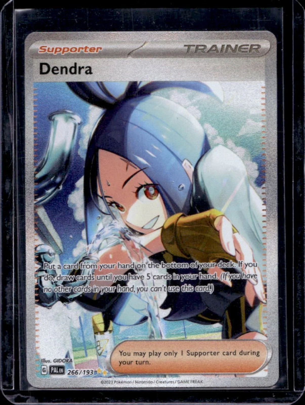2023 Pokemon SV Paldea Evolved Dendra Special Illustration Rare #266/193