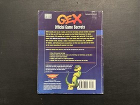 Original Gex Strategy Guidebook Prima Sega Saturn PS1 3DO Official Game Secrets