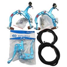 Dia-Compe MX1000 BMX Bicycle Blue Brake Calipers Front & Rear & Handles & Cables
