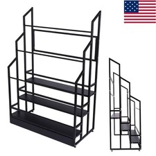 Metal Vinyl Roll Storage Rack 3 Tier Vinyl Roll Holder Fabric Display Shelf