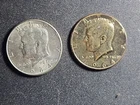 TWO (2) 1964 U.S. SILVER Half Dollar $1/2  (0.90 fine, 0.71 oz ASW)    stk#P20