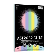 Astrobrights Colored Cardstock 8.5 x 11 in 65 lb / 176 Gsm Pastel 50 Sheets