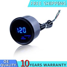 Universal 2 52mm Digital Led Electronic Oil Pressure Gaugesensor Meter Kit