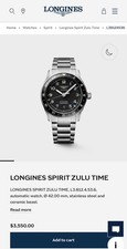 Longines Spirit Men's Black Watch - L3.410.4.53.6