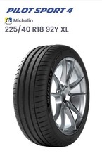 NEW 1 x 225/40 ZR18 MICHELIN PILOT SPORT 4 92Y XL TL 225 40 18 2254018