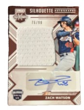 Zach Watson- 2018 Panini Elite Extra Edition USA Collegiate Silhouette Autograph
