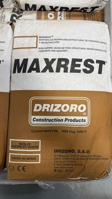 DRIZORO MAXREST   Fast, High-Strength Concrete Repair Mortar (55LBS - 25KG)