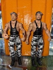 The Bushwhackers WWE Action Figures Mattel 2010 Toys 'R' Us Exclusives w/ Hats