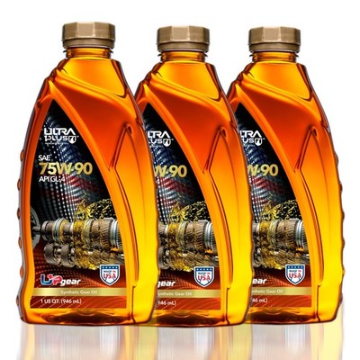 Synthetic Gear Oil 75W-90 API GL-4 - Ultra Performance, 3 Pack Quart