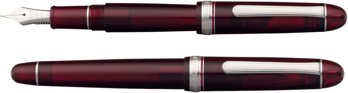 Platinum 3776 CENTURY Fountain Pen Bourgogne #71 Nib Sizes: Medium Broad - Image 4