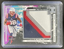 2025 Panini Impeccable Rhamondre Stevenson ImPatchable Veterans Patch #/49