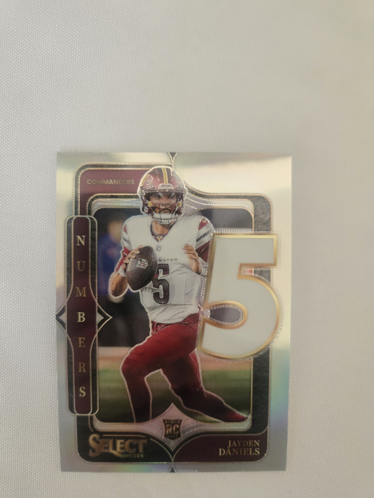 2024 Panini Select - Select Numbers Jayden Daniels #23 (RC) Silver Prizm