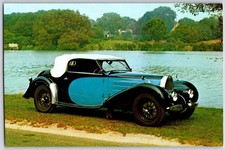 1936 BUGATTI '57' Cabriolet Vintage Automobile Postcard Musée de la Carrosserie