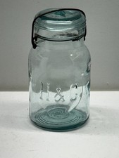 Quart size antique Fruit jar H&C Within A Circle Hard To Find Your NICE ONE!!!