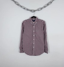 Ralph Lauren Vintage Men  s Gingham Check Long Sleeve Shirt Button Down Preppy M