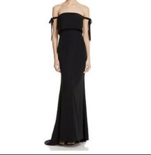 Jarlo Tie Strap Gown, size 2, black 