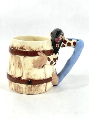 Vintage Twin Winton Hillbilly Keg Becher 4.75 '' Hoch Kaffeetasse Sammlerstück