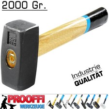 Profi Fäustel Vorschlag Schlosser Werkstatt Hammer 2000 Gr. 1A Eschen Holz Stiel