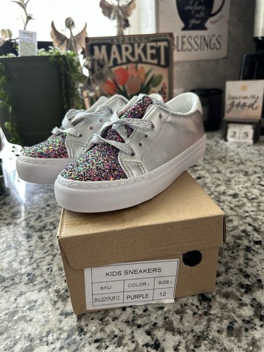 Girls Little Kids Shoes Size 12 Sparkle Glitter Fashion New Unused