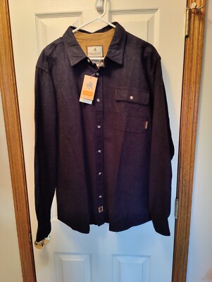 Men's Shirt Legendary Whitetail Original Buck Camp Corduroy Collar-New