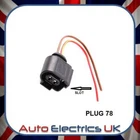 12&6 Teeth Rear Parking Handbrake Brake Caliper Motor Plug For A6 C6 4F0998281B
