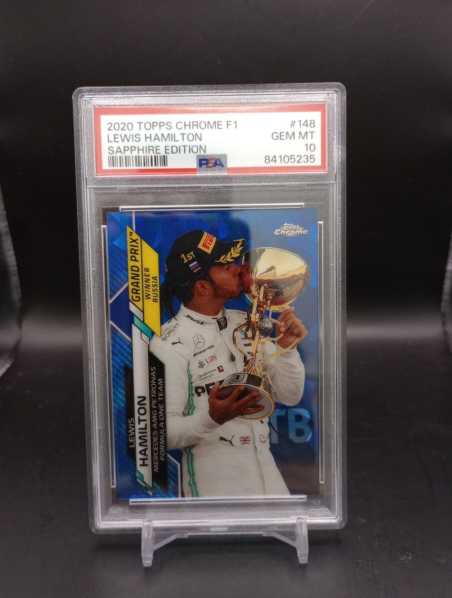 2020 Topps Chrome F1 Lewis Hamilton Sapphire Edition PSA 10 2020 Topps Chrome F1 Lewis Hamilton Sapphire Edition PSA 10