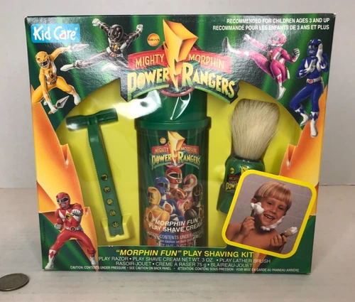 Vtg Power Rangers 1994 “Morphin Fun" Play Shaving Kit Kid Care SABAN’S