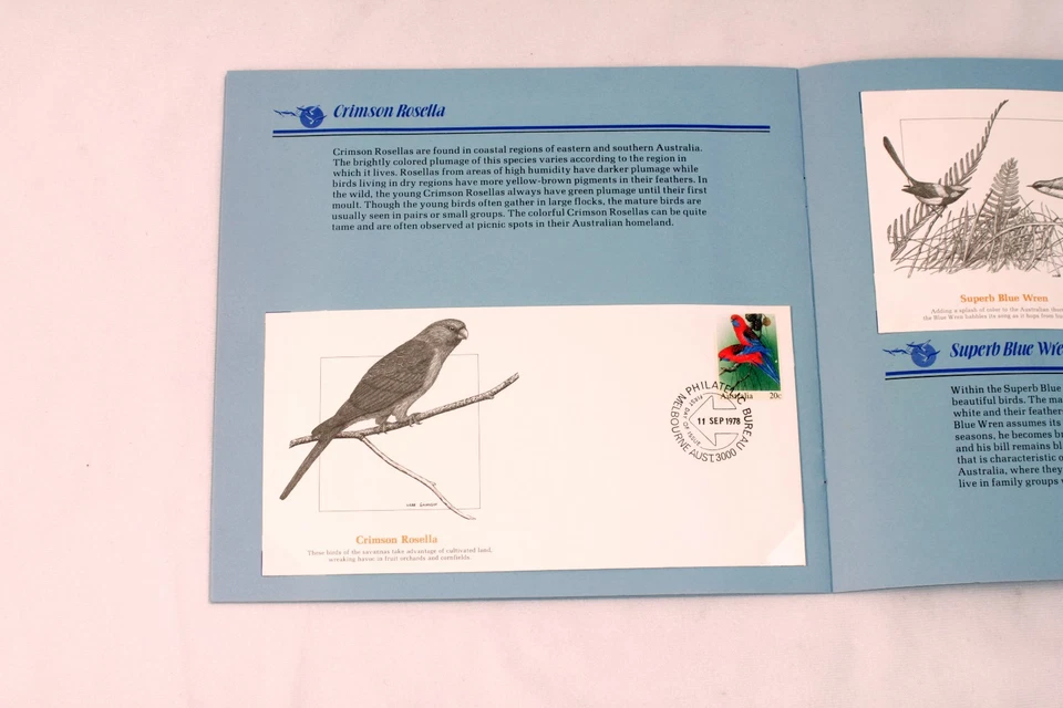 Juego completo de 7 cubiertas First Day 1978 Australia Nature's Flying Colors Foto 4 de 4