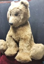 Vintage DAKIN Bearfoot Pillow Pets Stuffed 20" teddy bear 1976 mint with tag