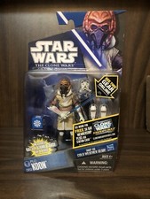 Star Wars The Clone Wars Plo Koon Action Winter Gear  CW53  Great Condition