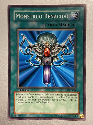 1x Yugioh Monstruo Renacido 1a Edicion BIK-S036 Monsters Reborn