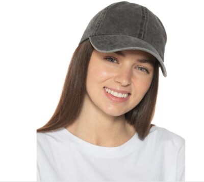 Jenni Women's Washed Baseball Hat Black for sale online | eBay
