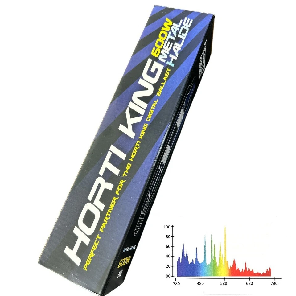 HORTIKING 600w MH Bulb Metal Halide Blue Spectrum Grow Light, e40 Screw Fitting - Image 2 of 4
