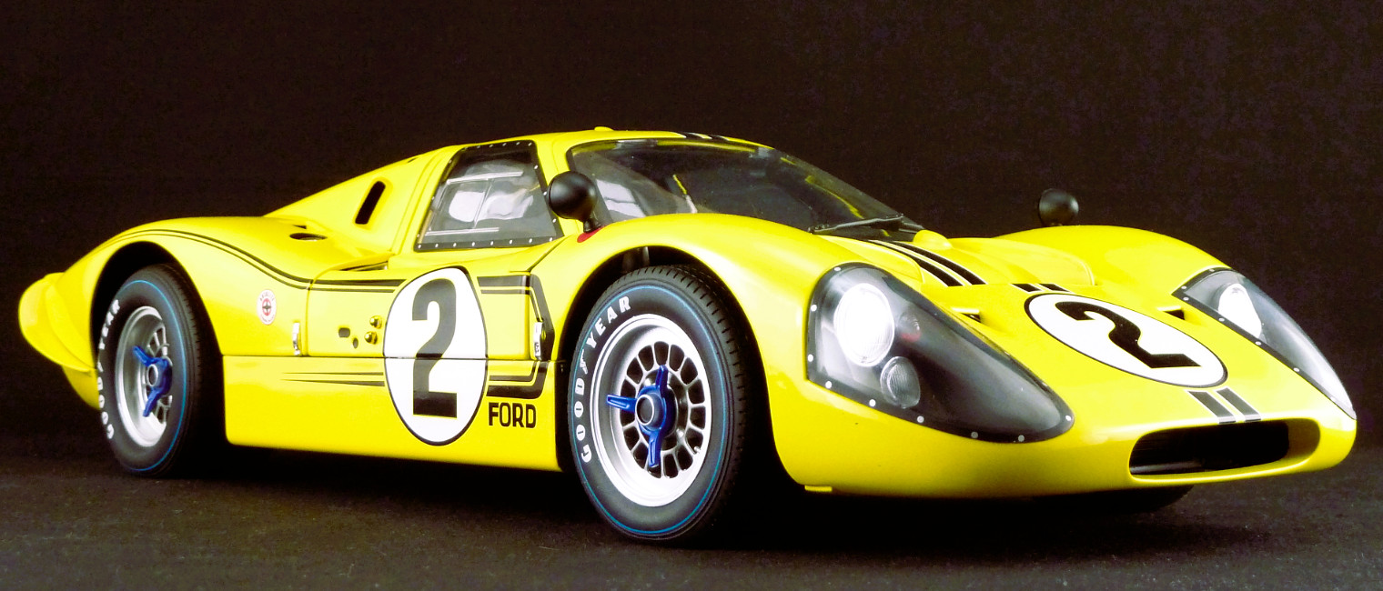 Ford GT40 w/Wire Wheel Rims/V8 Engine/Custom Metal Body 1:12 LARGE SCALE MODEL