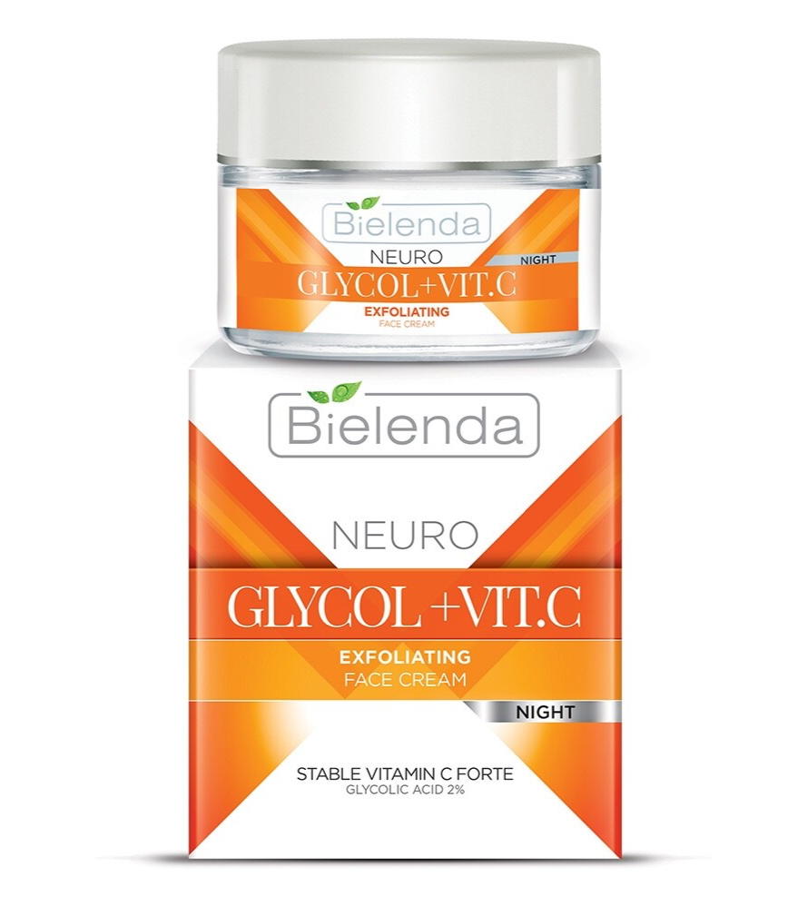Bielenda Neuro Glycol Exfoliating Face Night Cream Wrinkle Corrector 50ml