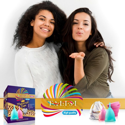 Talisi Menstrual Cup Large Small Menstruation Feminine Period Silicone Copa Set - 第 9/10 張圖片