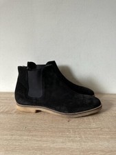 Zara Men Black Suede Ankle Chelsea Elastane Boots UK (9) EU (43) OLS-BT060