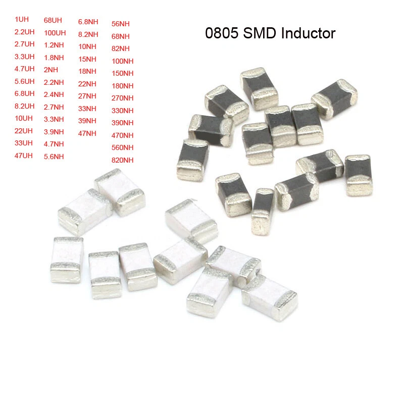 20Pcs 0805 SMD Inductor White/Black ±10% or ±5% 1UH to 100UH 1.2NH to 820NH  | eBay