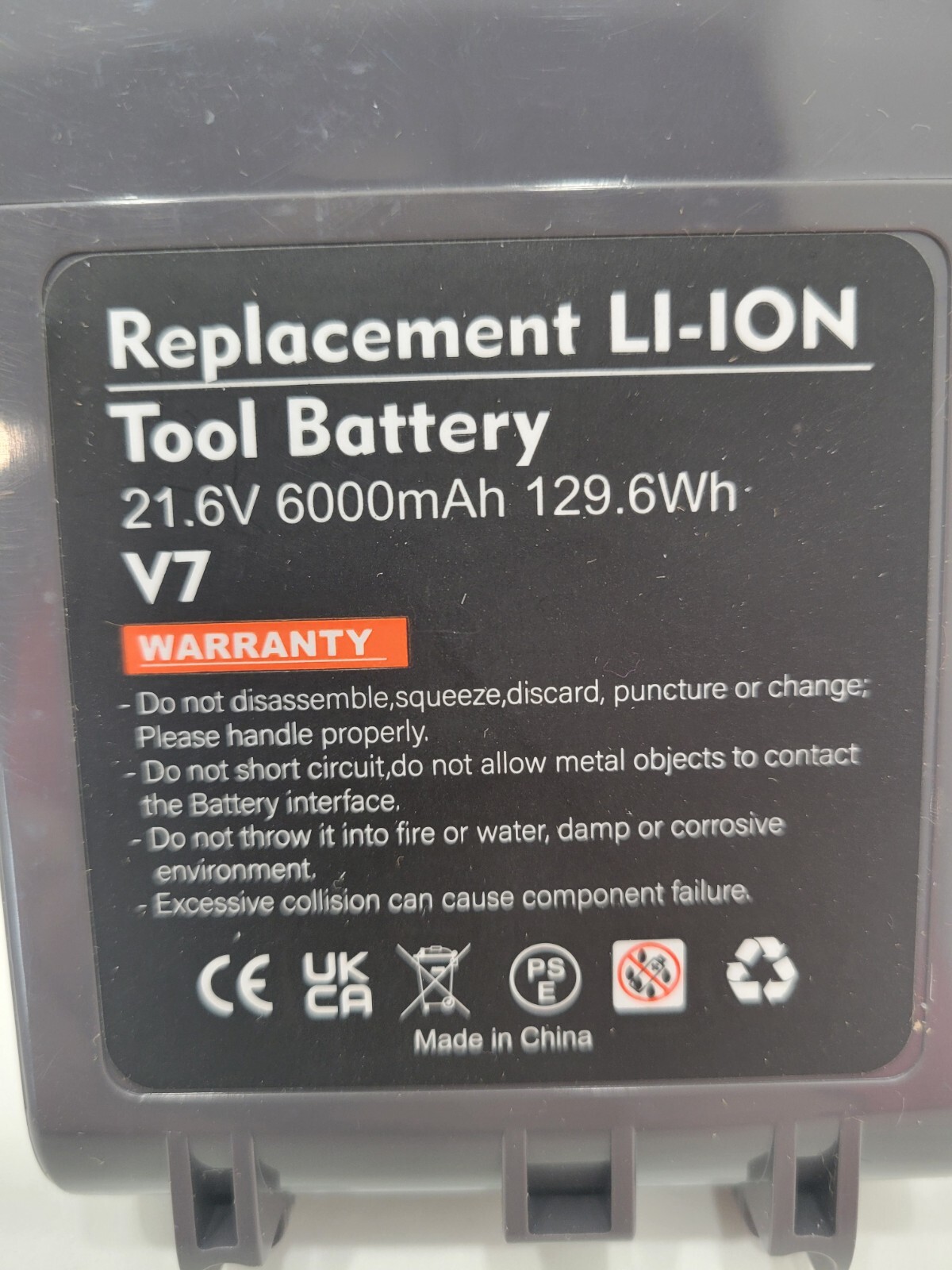 Bonacell Upgraded 6000mAh 21.6V Lithium V7 Battery with Filter