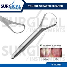 Metal Tongue Scraper Cleaner For Fresh Breath Oral Care Cleaning Dental Tool
