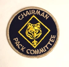 Chairman Pack Committee Patch, Blue Background, MINT BSA Insignia